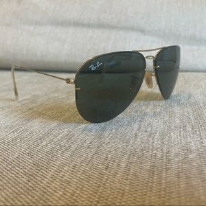 Ray Ban Sunglasses Aviator FLIP OUT (Arista/Green)